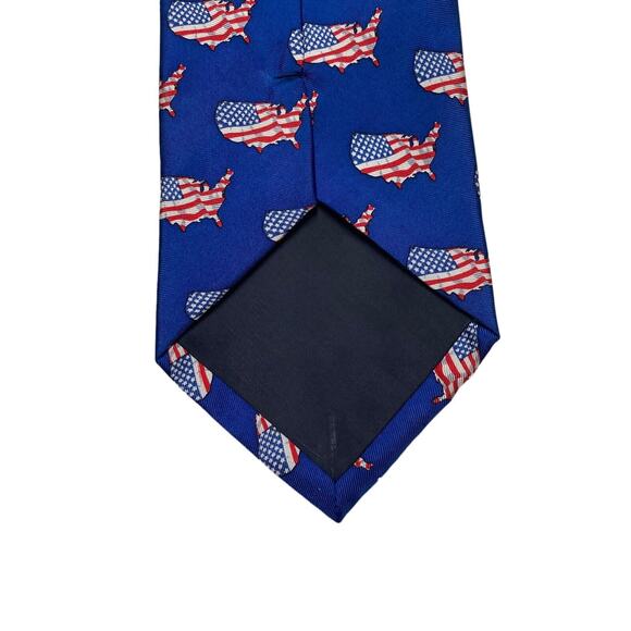 Utopia United States Of American Flag Pattern Patriotic Novelty Necktie - Picture 6 of 7
